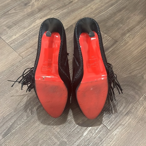 Louboutin Black Suade Booties - Picture 5 of 5